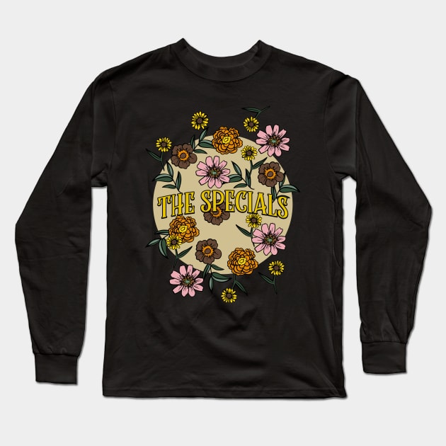 Specials Name Personalized Flower Retro Floral 80s 90s Name Style Long Sleeve T-Shirt by Ancientdistant